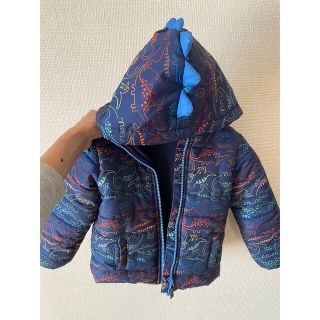 ベビーギャップ(babyGAP)の恐竜　ナイロンパーカー　ボア　中綿　ジャンパー　アウター(ジャケット/上着)