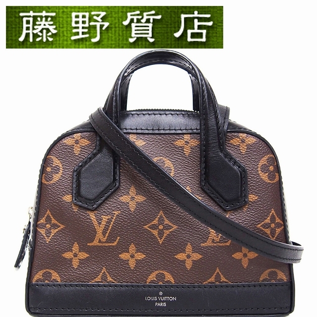 ルイヴィトン LOUIS VUITTON ナノ ドラ ２wayミニバッグ モノグラムマカサー M41697　斜め掛け 8131