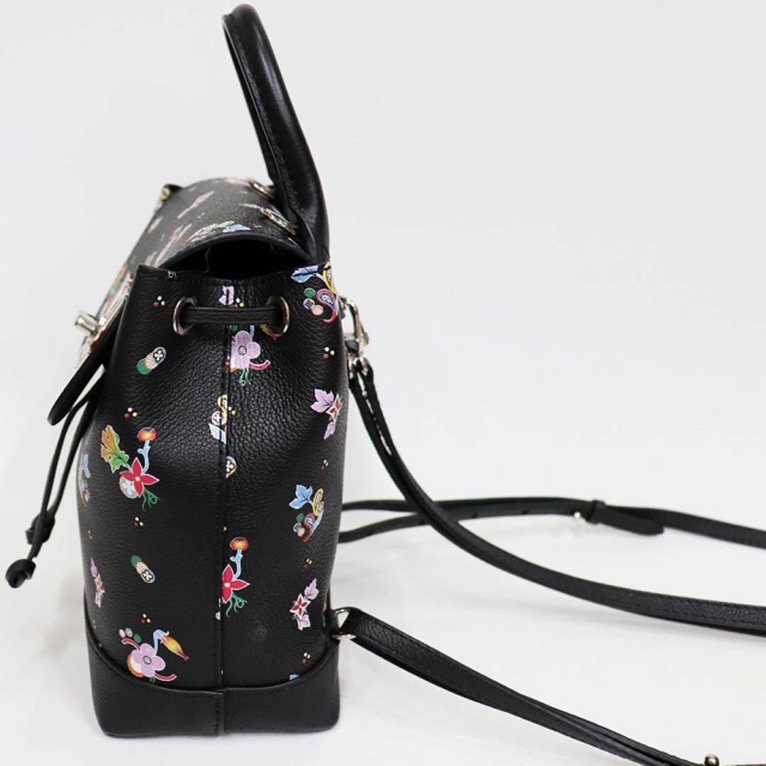 LOUIS VUITTON ルイ ヴィトン ロックミー バックパック ミニ フローラル プリント ノワール 花柄 リュック 8187