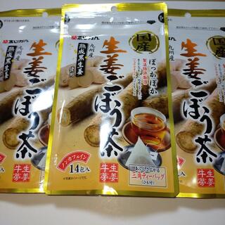 あじかん　国産生姜ごぼう茶 14包入×3袋(健康茶)