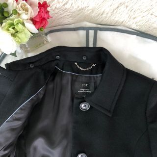極美品‼️【23区】カシミヤ100% フォックスファー付き2waコートブラック黒