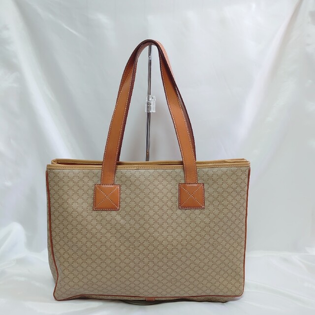 により】 celine - 美品 CELINE マカダム柄 トートバッグの という