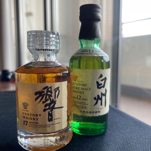 サントリー(サントリー)のサントリー響17年　白州12年　未開封50ml 食品/飲料/酒の酒(ウイスキー)の商品写真