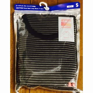 ユニクロ(UNIQLO)の【未使用】UNIQLO メンズ ヒートテック クルーネックT（長袖）（柄）(Tシャツ/カットソー(七分/長袖))