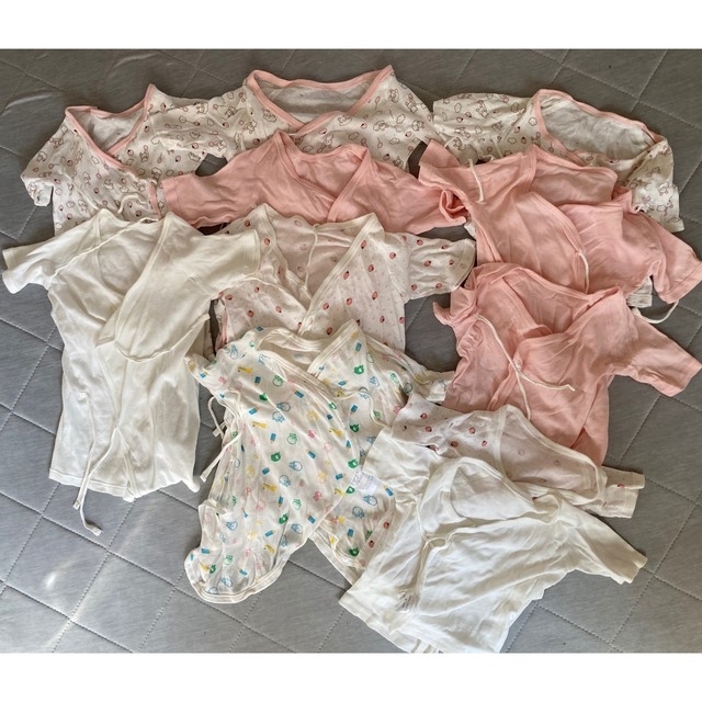 西松屋(ニシマツヤ)の新生児　肌着　11点セット キッズ/ベビー/マタニティのベビー服(~85cm)(肌着/下着)の商品写真