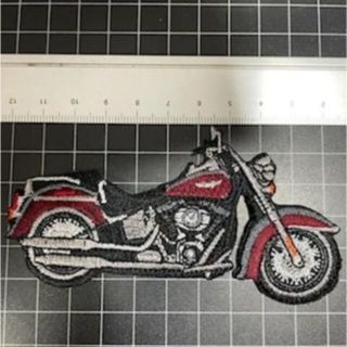 ハーレーダビッドソン(Harley Davidson)のアイロンワッペン★ファットボーイ★FLSTF★ターミネーター２(装備/装具)