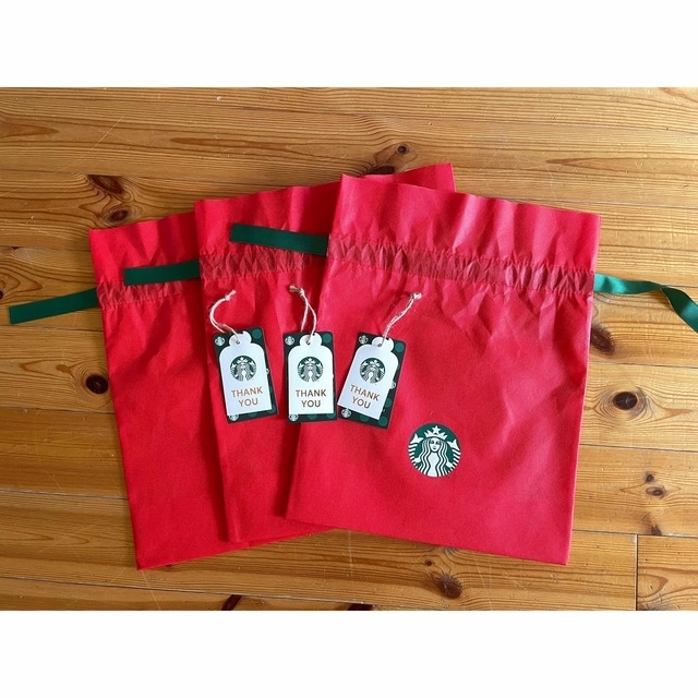 Starbucks Coffee(スターバックスコーヒー)のスターバックスギフト袋、メッセージカード 3セット レディースのバッグ(ショップ袋)の商品写真