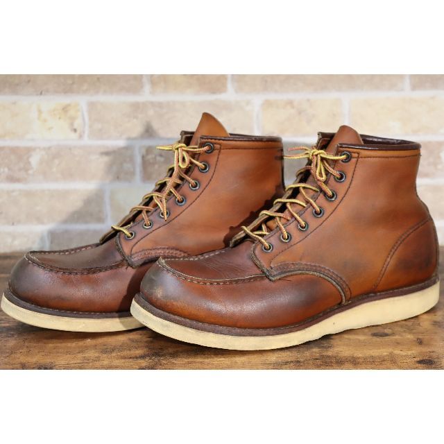 REDWING(レッドウィング)の【希少】レッドウィング　875　27.5cm　US9.5D　縦羽タグ　茶　550 メンズの靴/シューズ(ブーツ)の商品写真