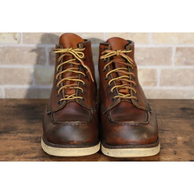 REDWING(レッドウィング)の【希少】レッドウィング　875　27.5cm　US9.5D　縦羽タグ　茶　550 メンズの靴/シューズ(ブーツ)の商品写真