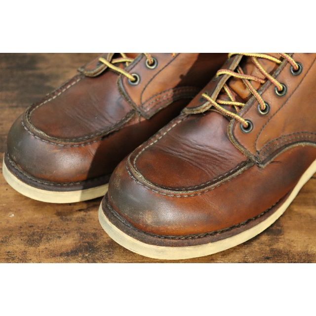 REDWING(レッドウィング)の【希少】レッドウィング　875　27.5cm　US9.5D　縦羽タグ　茶　550 メンズの靴/シューズ(ブーツ)の商品写真