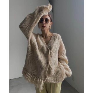 アメリヴィンテージ(Ameri VINTAGE)のAmerivintage DISTORTION CABLE CARDIGAN(カーディガン)