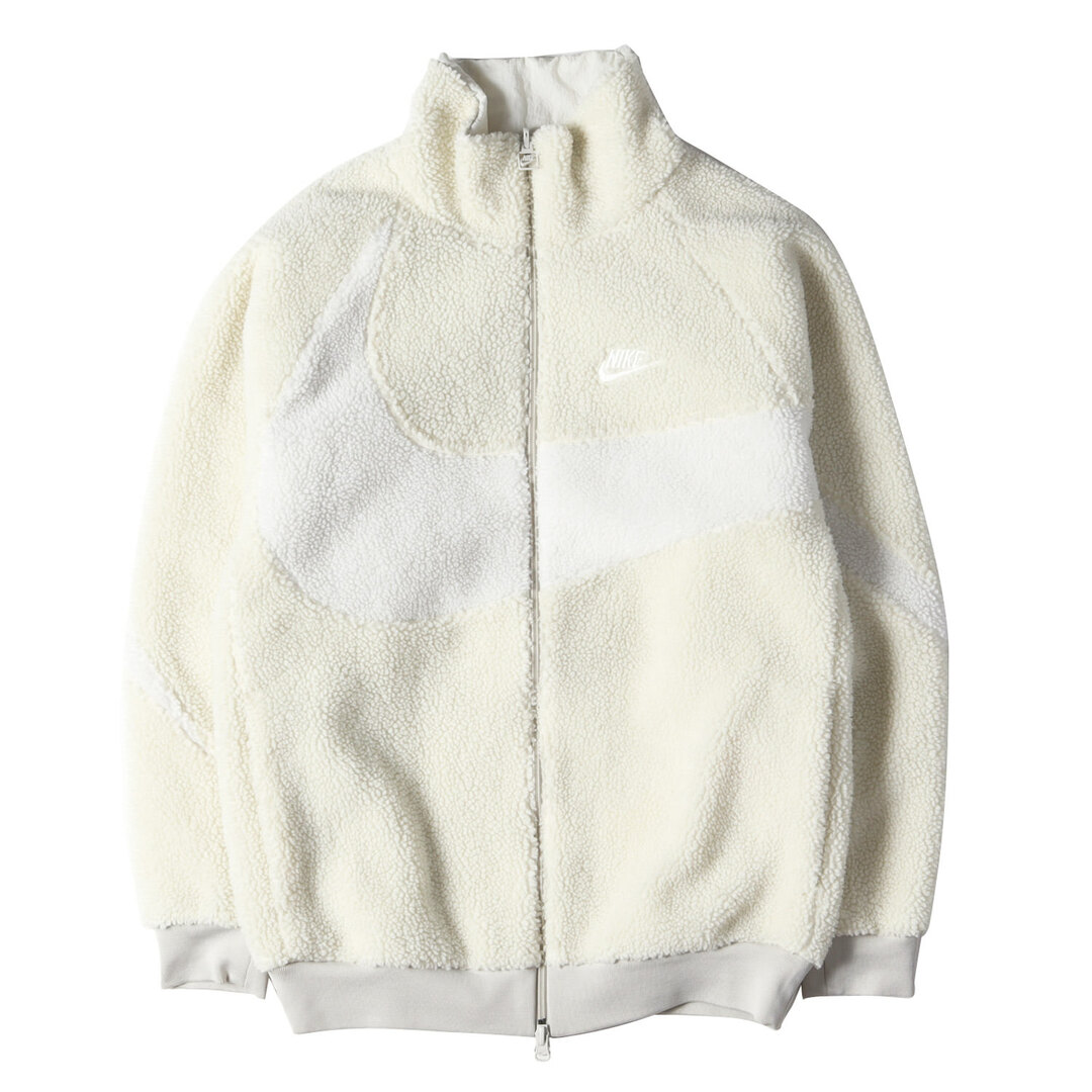 NIKE ナイキ ジャケット サイズ:L ビッグスウッシュ リバーシブル ボア ジャケット BIG SWOOSH BOA JACKET 19AW ジェイド ブラック アウター ブルゾン【メンズ】