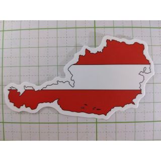 【945】オーストリア 国旗 Austria 防水ステッカー(その他)