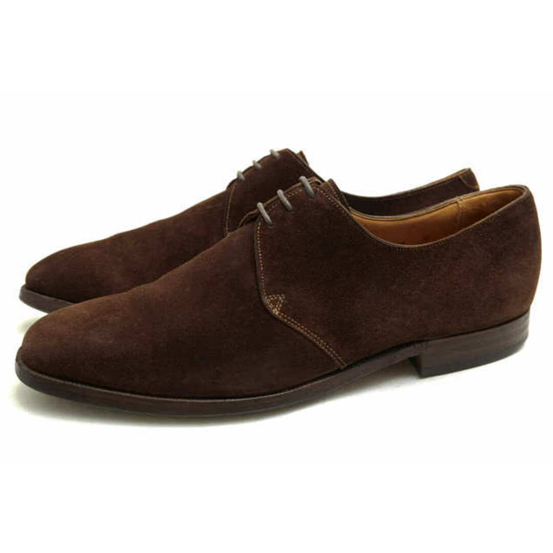 ドレス/ビジネスクロケット＆ジョーンズ／CROCKETT＆JONES シューズ ビジネスシューズ 靴 ビジネス メンズ 男性 男性用スエード スウェード レザー 革 本革 ブラウン 茶  DARTMOUTH プレーントゥ グッドイヤーウェルト製法