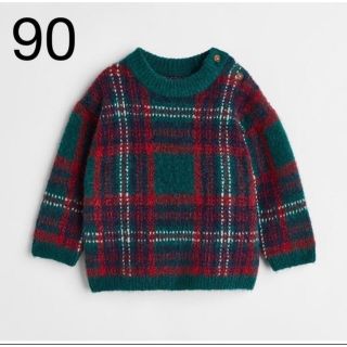 エイチアンドエム(H&M)の新品未開封品　H&M  クリスマス　セーター　90(ニット)