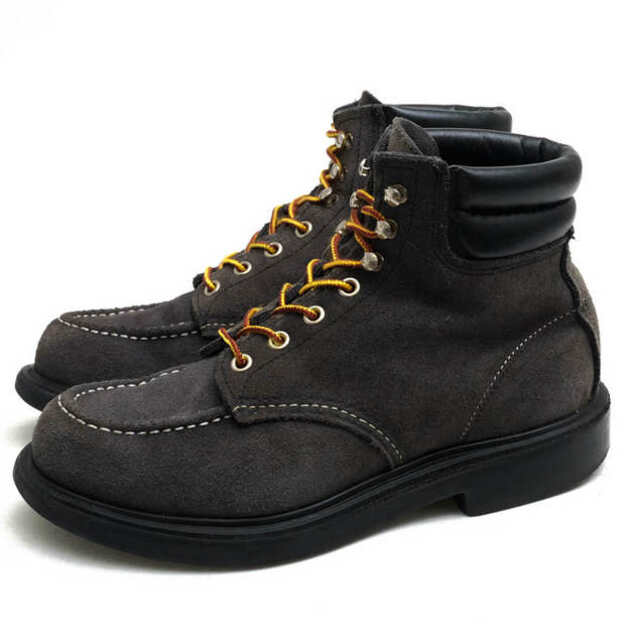 レッドウィング/RED WING ワークブーツ シューズ 靴 メンズ 男性 男性用スエード スウェード レザー 革 本革 グレー 灰色 8803 SUPER SOLE MOC TOE BOOTS スーパーソール グッドイヤーウェルト製法 モックトゥ | フリマアプリ ラクマ