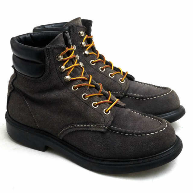 レッドウィング/RED WING ワークブーツ シューズ 靴 メンズ 男性 男性用スエード スウェード レザー 革 本革 グレー 灰色 8803 SUPER SOLE MOC TOE BOOTS スーパーソール グッドイヤーウェルト製法 モックトゥ