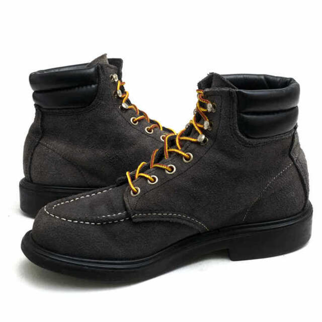 レッドウィング/RED WING ワークブーツ シューズ 靴 メンズ 男性 男性用スエード スウェード レザー 革 本革 グレー 灰色 8803 SUPER SOLE MOC TOE BOOTS スーパーソール グッドイヤーウェルト製法 モックトゥ