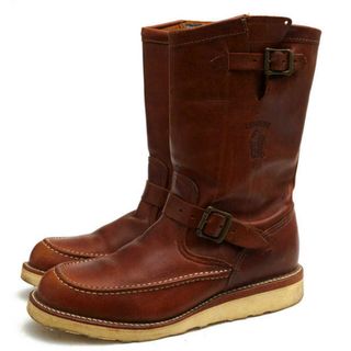 チペワ(CHIPPEWA)のチペワ／CHIPPEWA エンジニアブーツ シューズ 靴 メンズ 男性 男性用レザー 革 本革 ブラウン 茶  97877 11inch MOC ENGINEER BOOTS モックトゥ Vibramソール グッドイヤーウェルト製法(ブーツ)