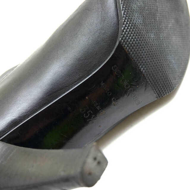 Sergio Rossi(セルジオロッシ)のセルジオロッシ／Sergio Rossi ロングブーツ シューズ 靴 レディース 女性 女性用レザー 革 本革 ブラック 黒  8109 6812 プレーントゥ レディースの靴/シューズ(ブーツ)の商品写真