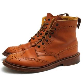 トリッカーズ(Trickers)のトリッカーズ／Tricker's レースアップブーツ シューズ 靴 レディース 女性 女性用レザー 革 本革 ブラウン 茶  L5180 MALTON Brogue Boots モールトン ダブルソール ウイングチップ カントリーブーツ ウイングチップ レザーソール(ブーツ)