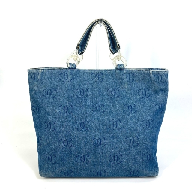 人気カラーの ノベルティ CHANEL デニム トート ポーチ シャネル
