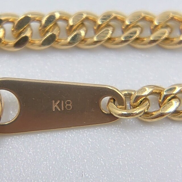k18 喜平チェーン 2面 シングル 45.5cm 10g メンズのアクセサリー(ネックレス)の商品写真