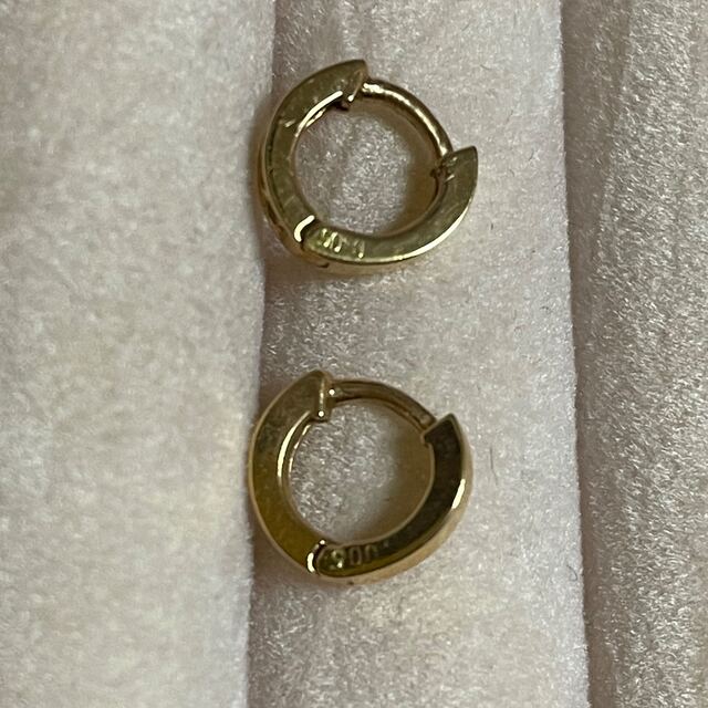 K18PG×ダイヤモンド0.05ct ミニフープピアス