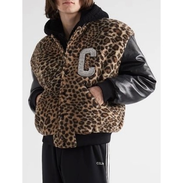 celine(セリーヌ)のCELINE ★TEDDY JACKET IN LEOPARD-PRINT メンズのジャケット/アウター(スタジャン)の商品写真