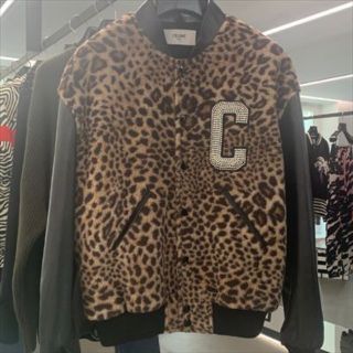 セリーヌ(celine)のCELINE ★TEDDY JACKET IN LEOPARD-PRINT(スタジャン)