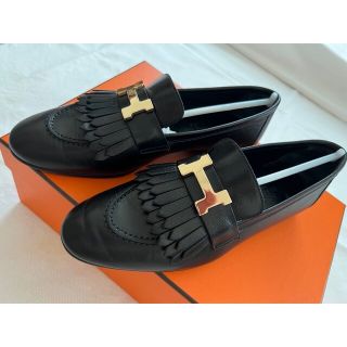 Hermes モカシンロワイヤル　黒サイズ35