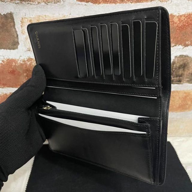 美品】シャネル マトラッセ キャビアスキン 長財布 【付属品完備