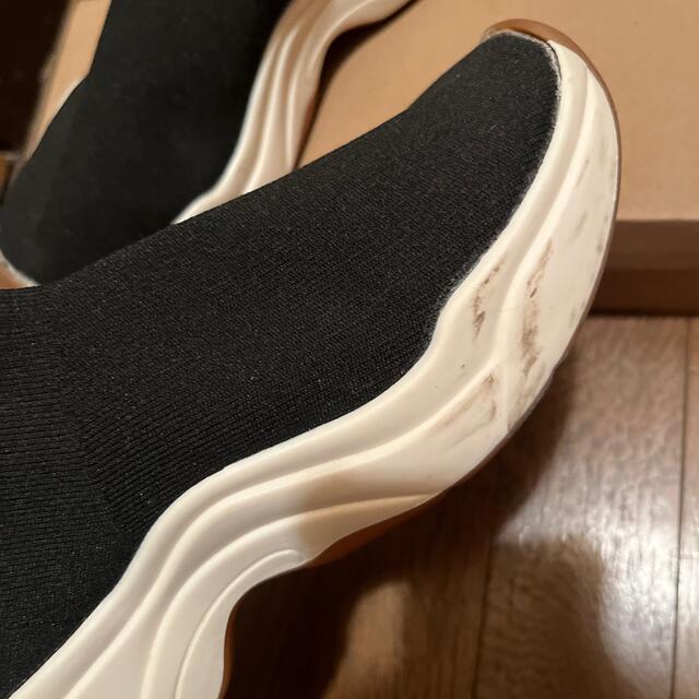 GU(ジーユー)のソックススニーカー  GU Sサイズ　ソックスブーツ　 レディースの靴/シューズ(ブーツ)の商品写真