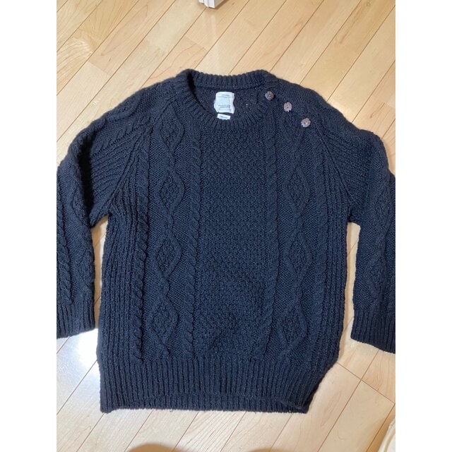 BOLLARD CREW KNIT 2 NAVY 20AW VISVIM