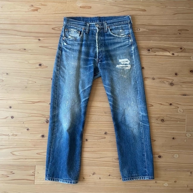 Levi's(リーバイス)の70's Levi's 501 66前期 デニムパンツ リペア 実寸30×28位 メンズのパンツ(デニム/ジーンズ)の商品写真