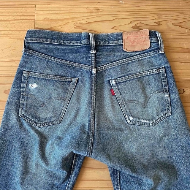 Levi's(リーバイス)の70's Levi's 501 66前期 デニムパンツ リペア 実寸30×28位 メンズのパンツ(デニム/ジーンズ)の商品写真