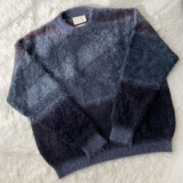 YOKE 21aw ROTHKO BORDER CREW NECK