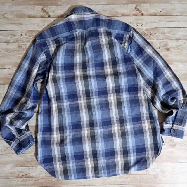美品 ほぼ 未使用 未着用 Lee リー チェック ワークシャツ XL ゆるダボ 5