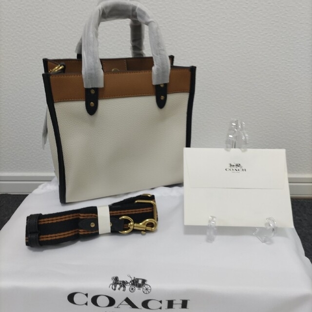 COACH コーチ トートバッグ 2way ハンドバッグ カラーブロック