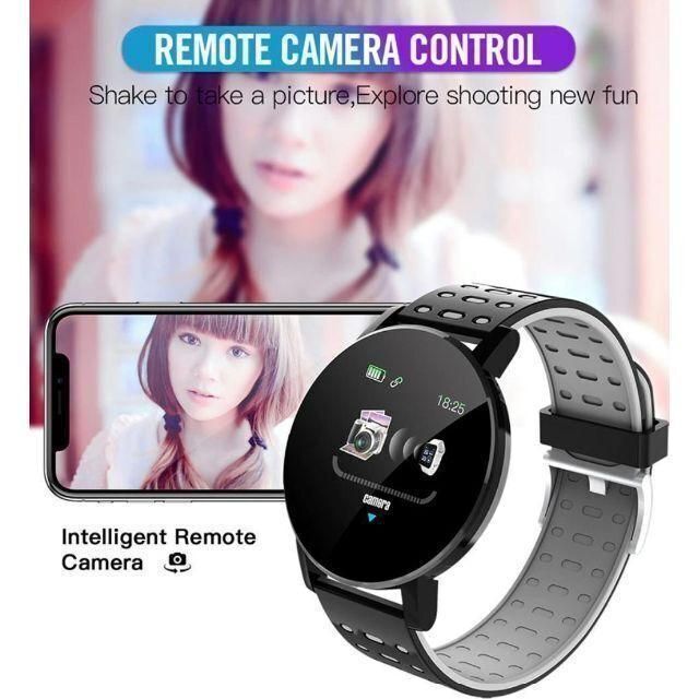スマートウォッチ　HryFine　多機能　配色　シリコンベルト　グリーン メンズの時計(腕時計(デジタル))の商品写真