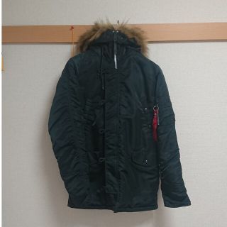 アルファインダストリーズ(ALPHA INDUSTRIES)のalpha アルファ N-3B Lサイズ グリーン(フライトジャケット)