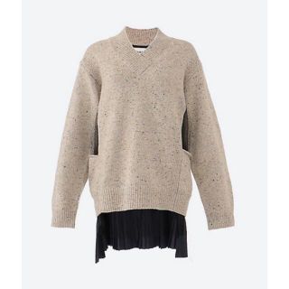 クロージングイセタンミツコシ(Clothing ISETAN MITSUKOSHI)のPONTI V NECK DOCKING P/O KNIT(ニット/セーター)