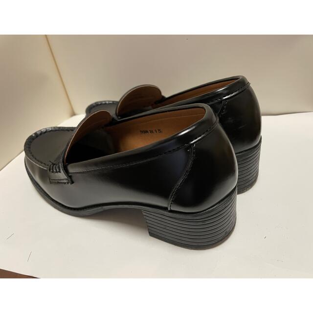 靴　ローファー　24cm 黒 レディースの靴/シューズ(ローファー/革靴)の商品写真