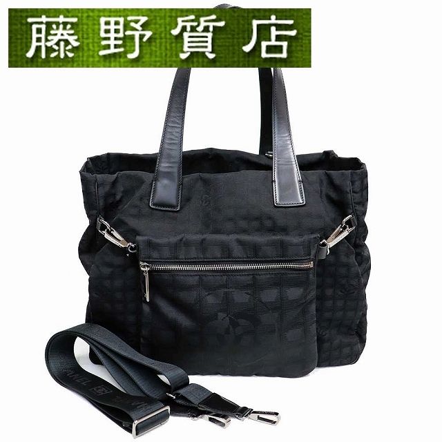 送料無料/即納】 シャネル - CHANEL CHANEL 8393 シルバー金具 黒