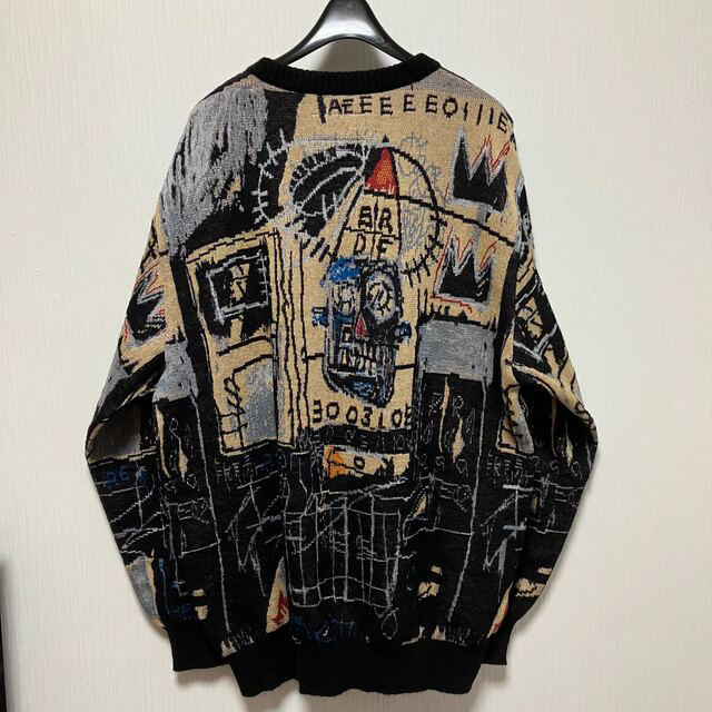 WACKO MARIA(ワコマリア)の【WACKOMARIA】BASQUIAT KNITSWEAT／新品タグ付／送料込 メンズのトップス(ニット/セーター)の商品写真