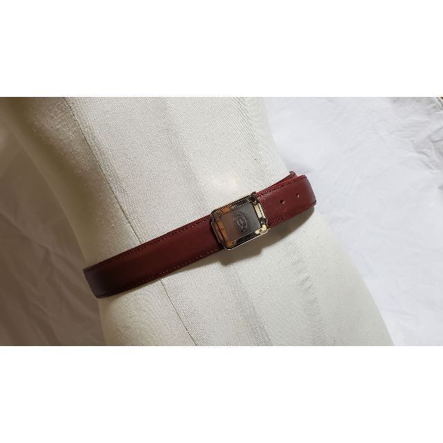 Cartier - 正規 希少 カルティエ サントス×Cロゴ レザーベルト赤 Cartier - 正規 希少 カルティエ サントス×Cロゴ レザーベルト赤