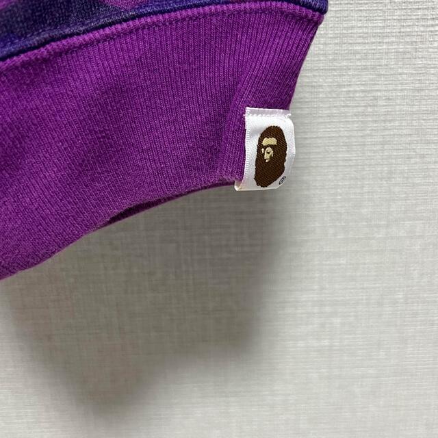 BAPE パーカー カモフラ パープル 紫 エイプ カモ 5