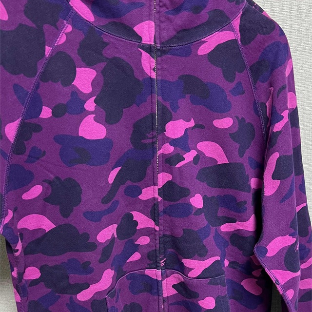 BAPE パーカー カモフラ パープル 紫 エイプ カモ 6