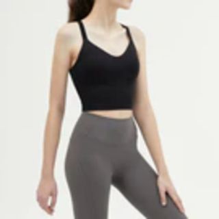 ルルレモン(lululemon)のandar ビーフリーツイストバッククロップ丈ブラトップヨガピラティスルルレモン(ヨガ)