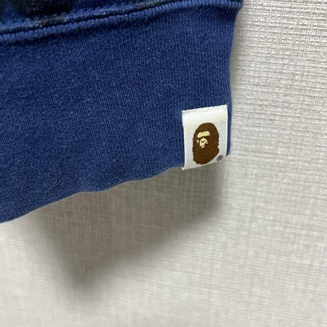 BAPE パーカー カモフラ ブルー ネイビー 青 エイプ カモ